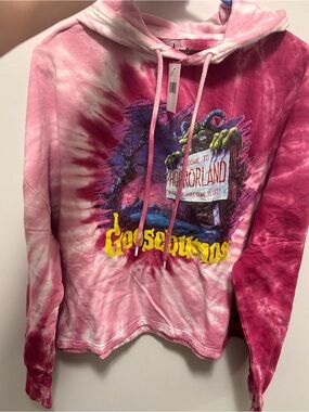 Womens goosebumps crop hoodie